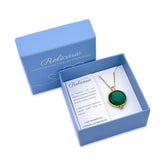 PINGENTE RELICÁRIO PARA FOTO DOURADO PEDRA CABOCHÃO